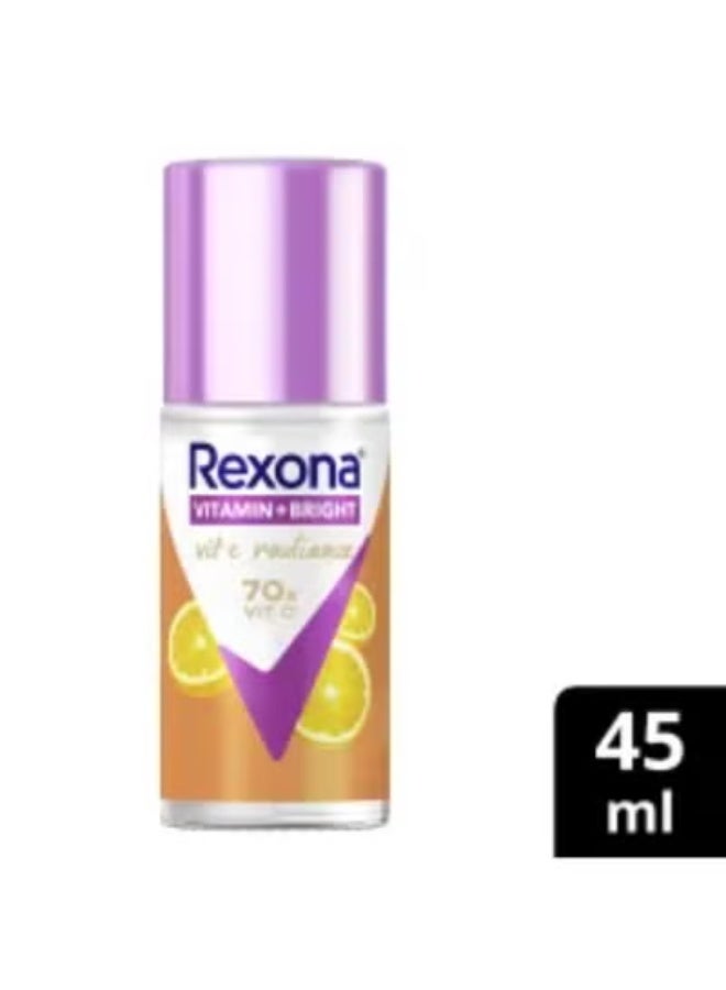 مزيل عرق فيتامين سي راديانس للنساء، رول أون فيتامين + برايت  يدوم 72 ساعة، 45 مل